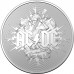 AUSTRALIA 2021 . ONE  1 DOLLAR . AC/DC FROSTED COIN 